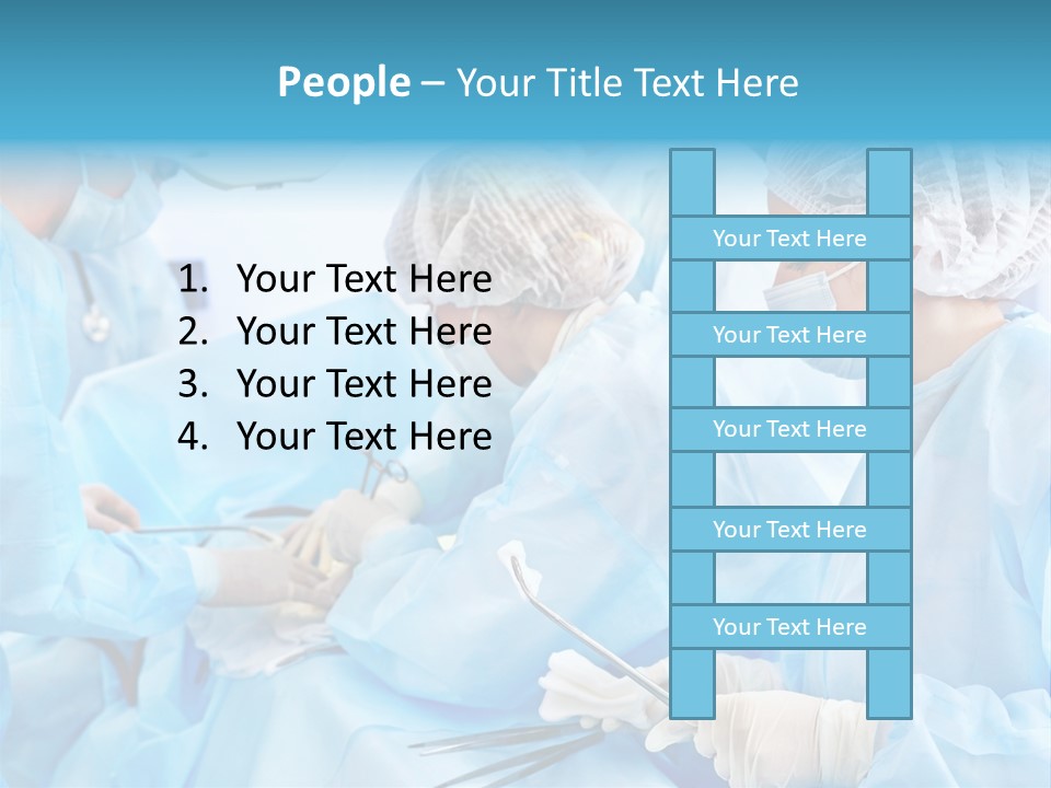 Girl Operating Healthcare PowerPoint Template