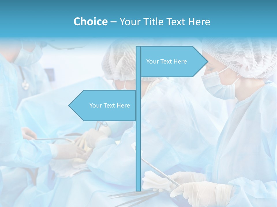 Girl Operating Healthcare PowerPoint Template