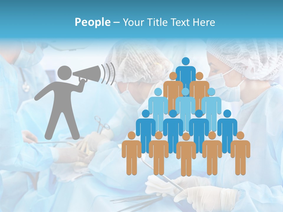 Girl Operating Healthcare PowerPoint Template