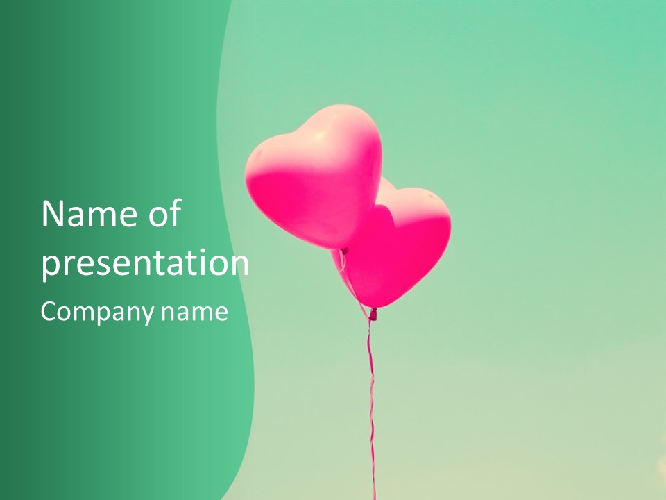 Wish Heart Light PowerPoint Template