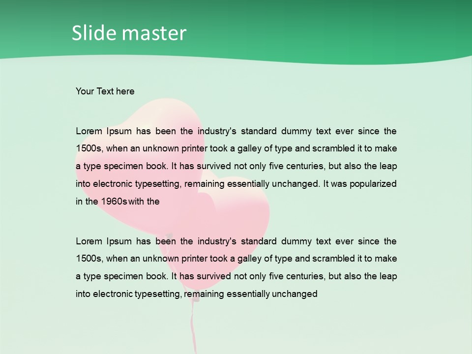 Wish Heart Light PowerPoint Template