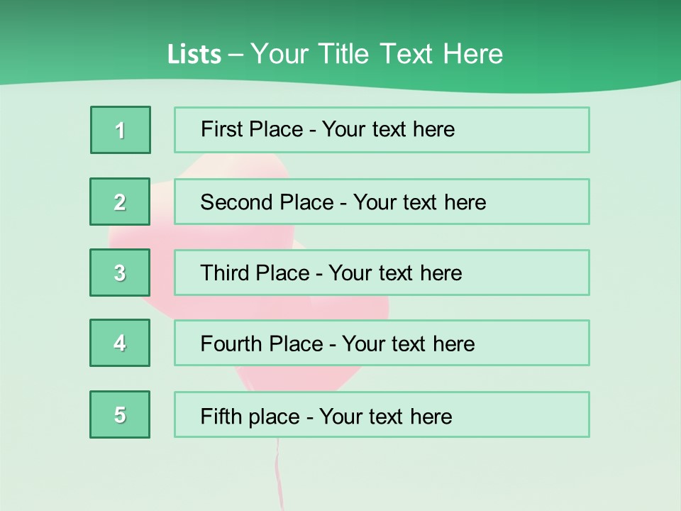 Wish Heart Light PowerPoint Template
