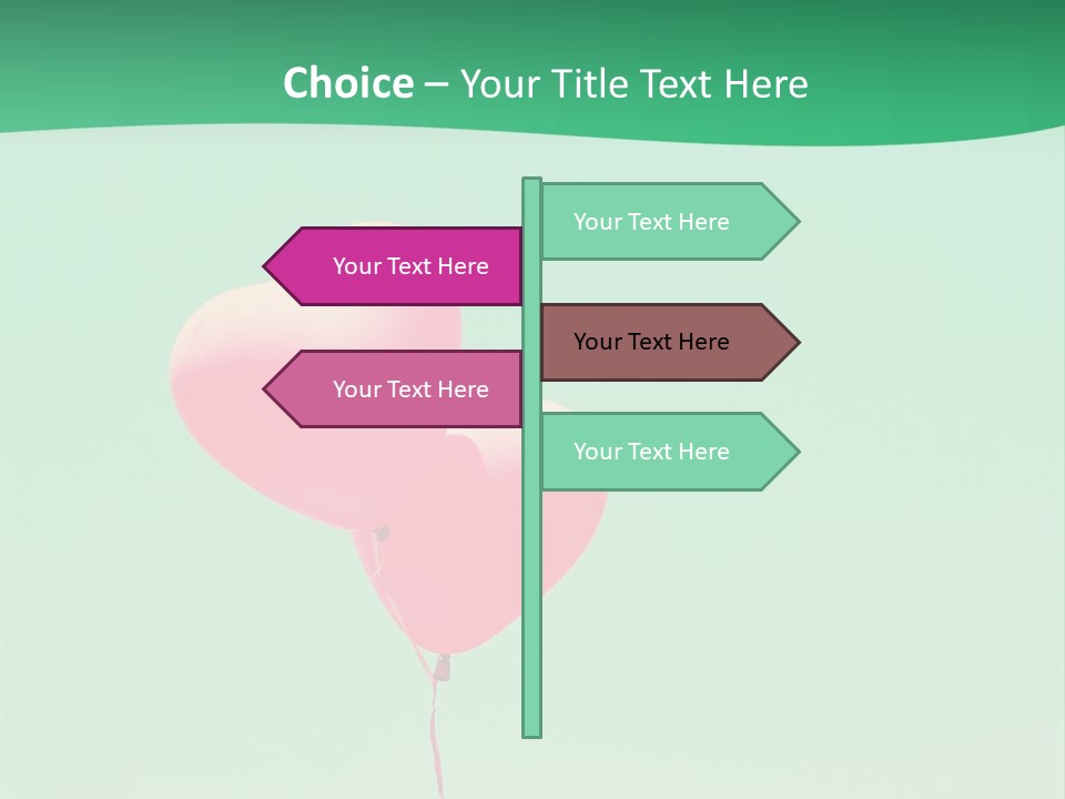 Wish Heart Light PowerPoint Template