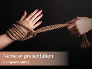 Knot Prisoner Bonding PowerPoint Template