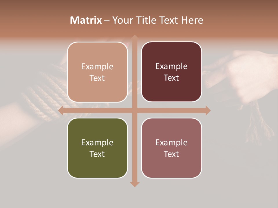 Knot Prisoner Bonding PowerPoint Template