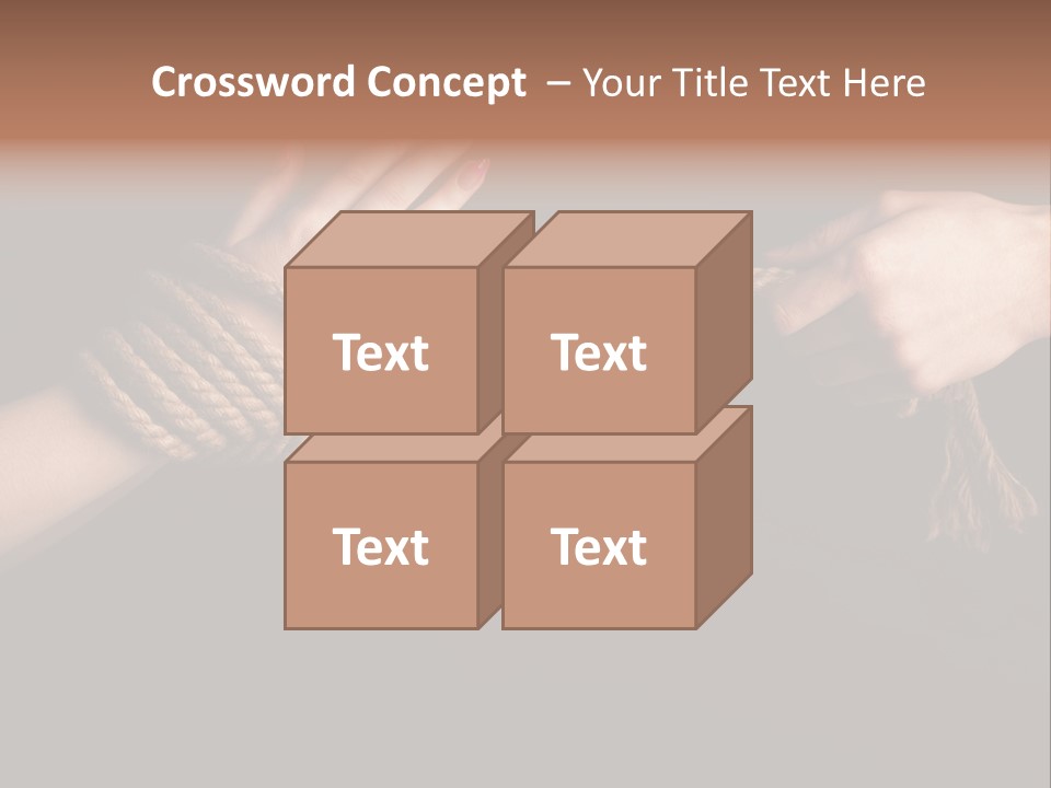 Knot Prisoner Bonding PowerPoint Template