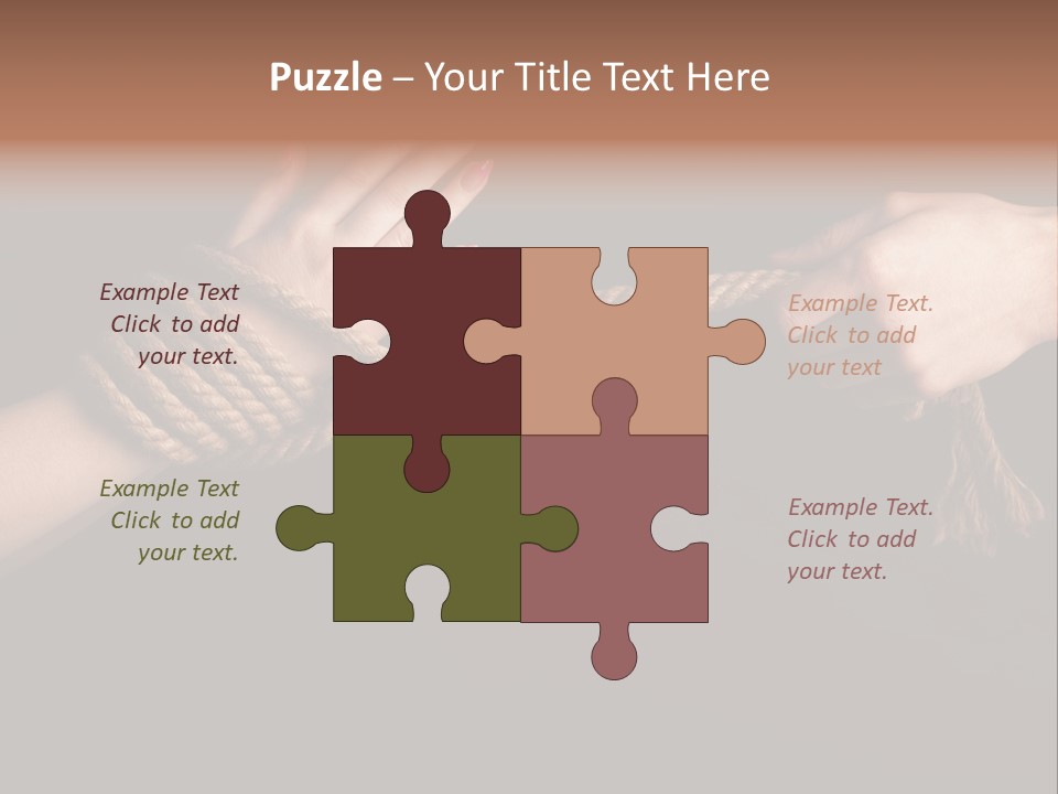 Knot Prisoner Bonding PowerPoint Template