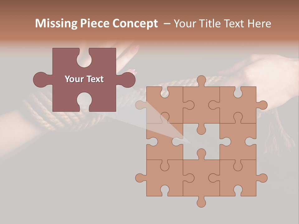 Knot Prisoner Bonding PowerPoint Template