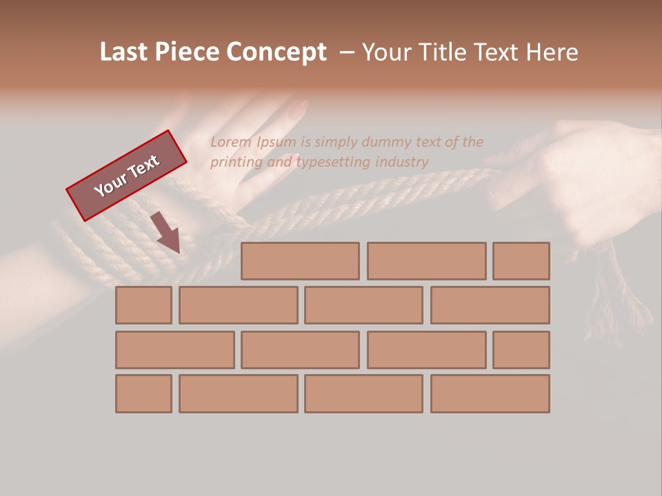 Knot Prisoner Bonding PowerPoint Template