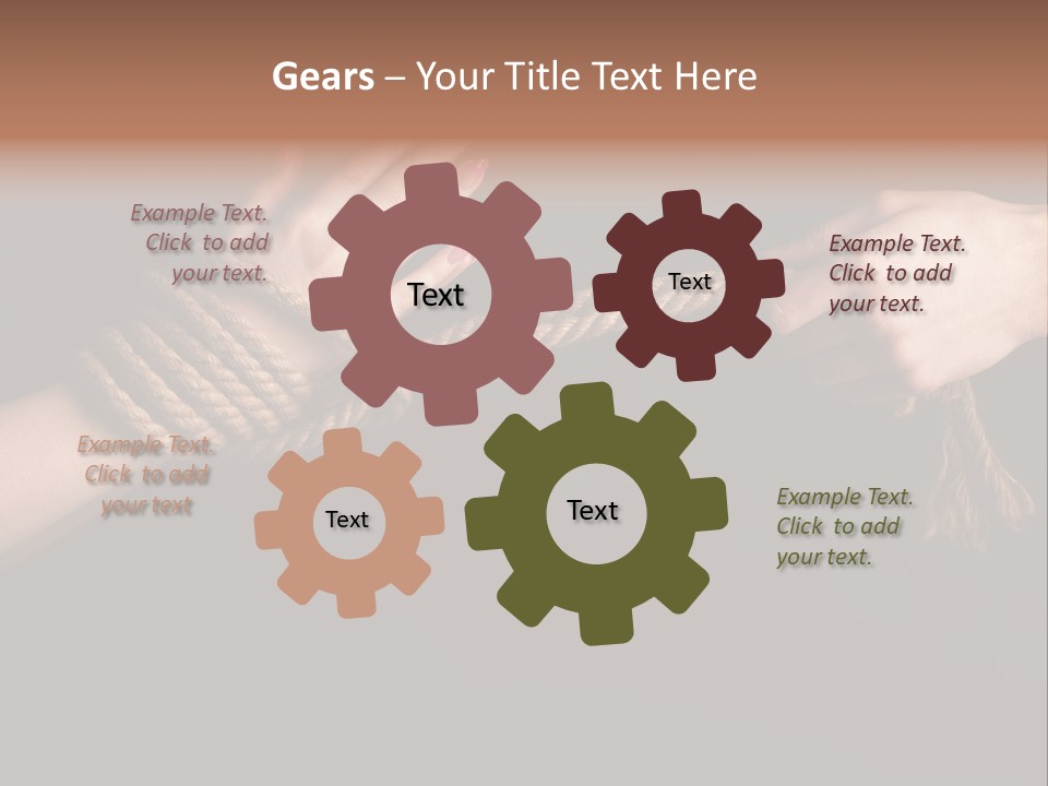 Knot Prisoner Bonding PowerPoint Template