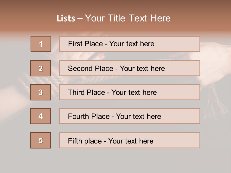 Knot Prisoner Bonding PowerPoint Template