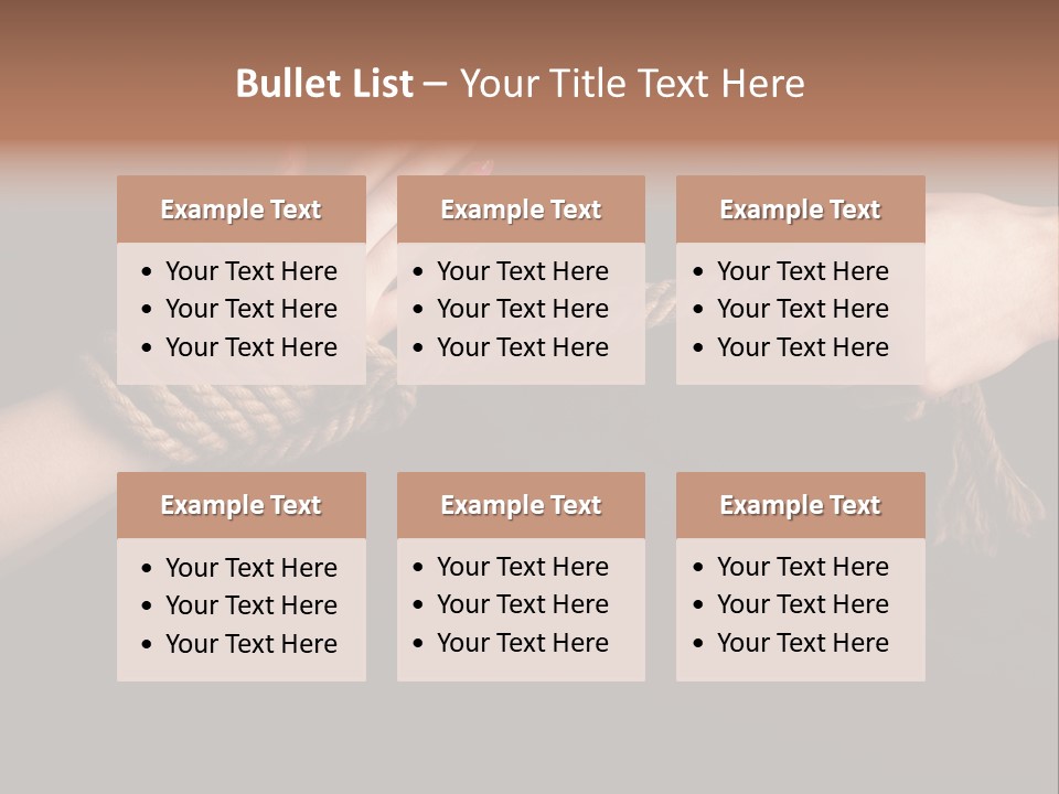 Knot Prisoner Bonding PowerPoint Template