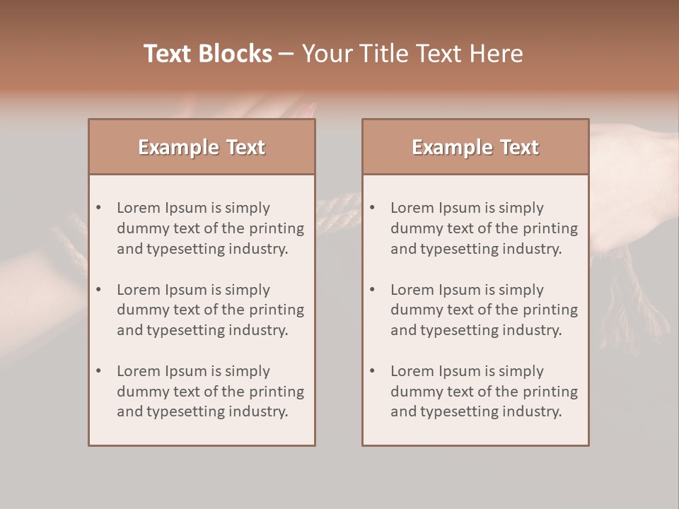 Knot Prisoner Bonding PowerPoint Template