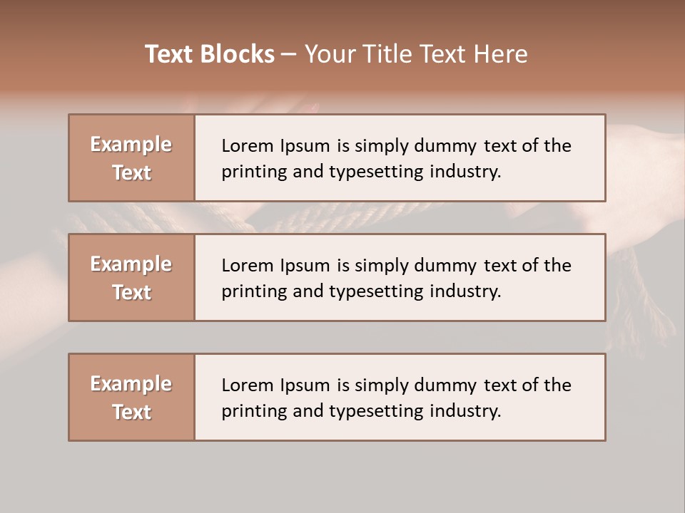 Knot Prisoner Bonding PowerPoint Template