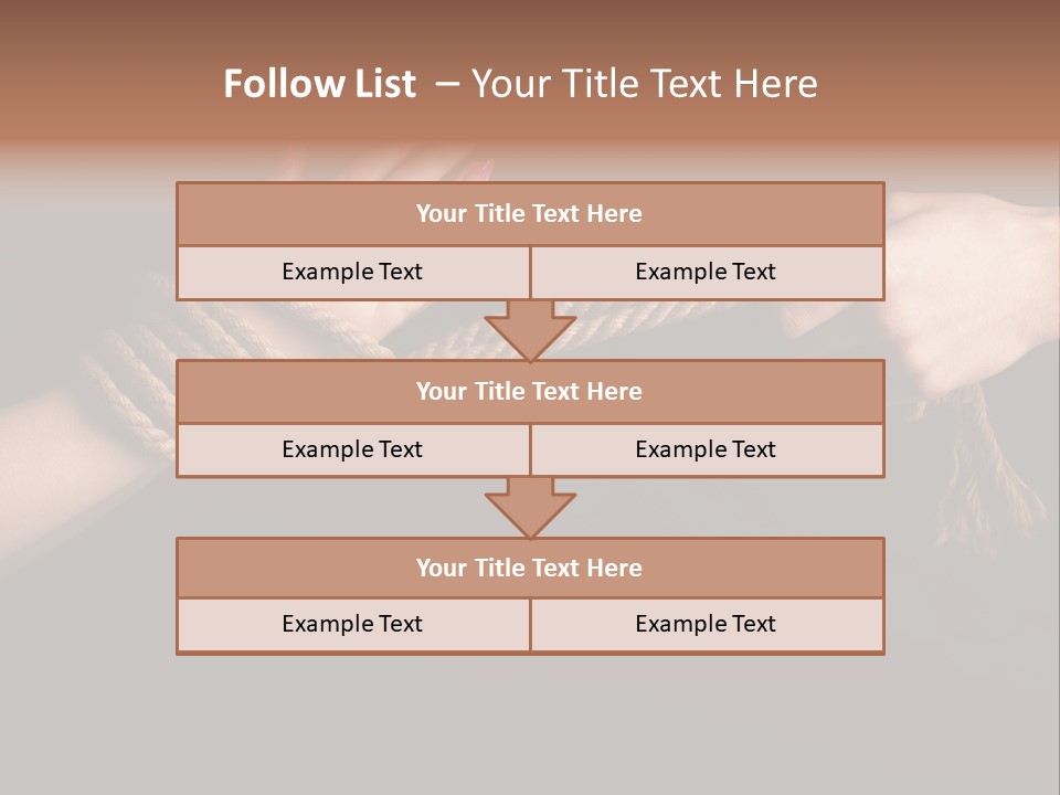 Knot Prisoner Bonding PowerPoint Template