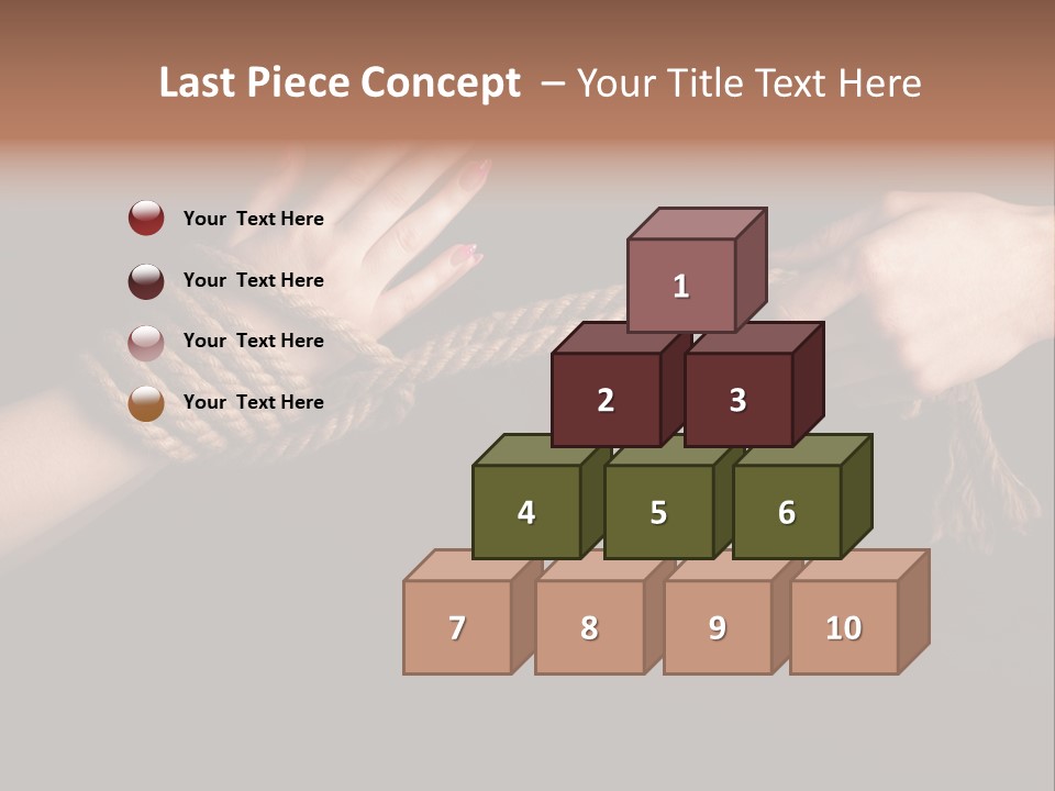 Knot Prisoner Bonding PowerPoint Template