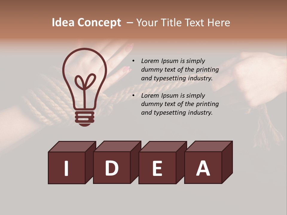 Knot Prisoner Bonding PowerPoint Template