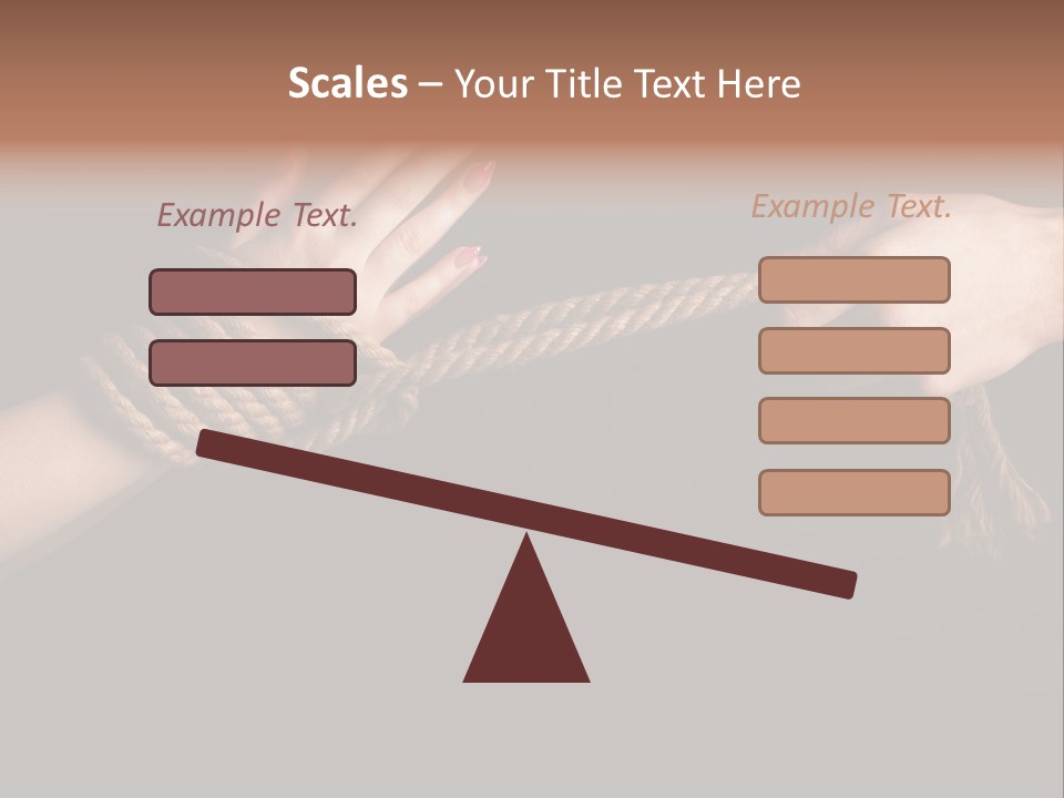 Knot Prisoner Bonding PowerPoint Template