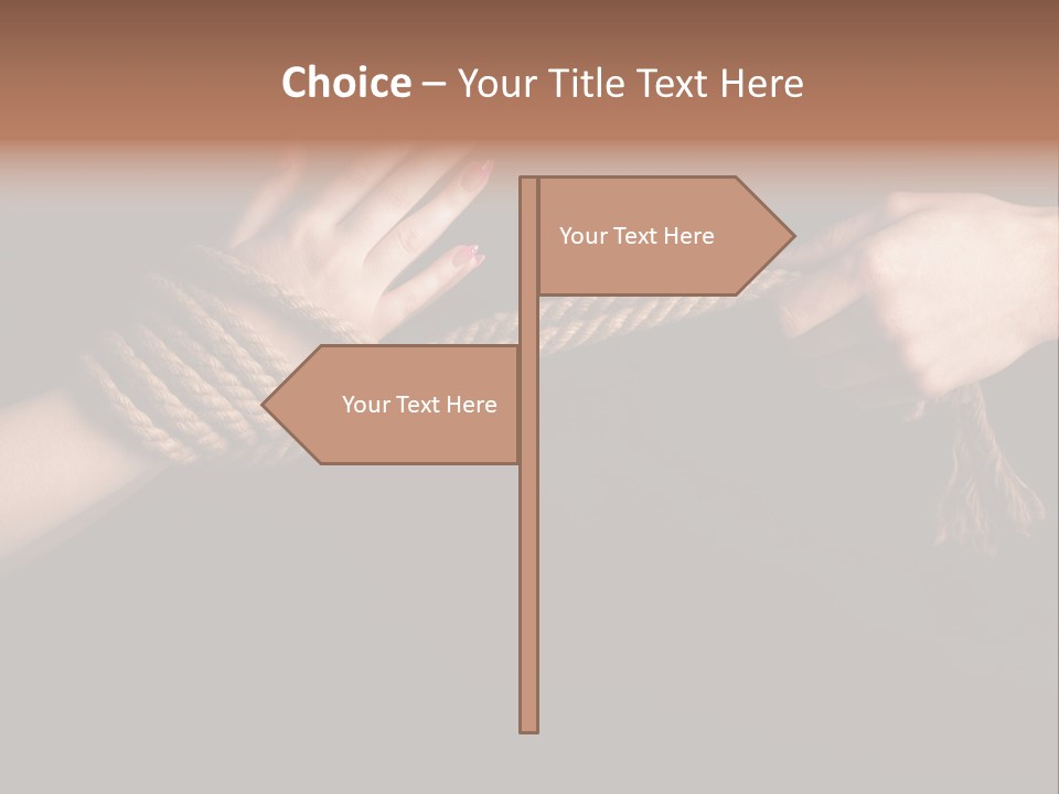 Knot Prisoner Bonding PowerPoint Template