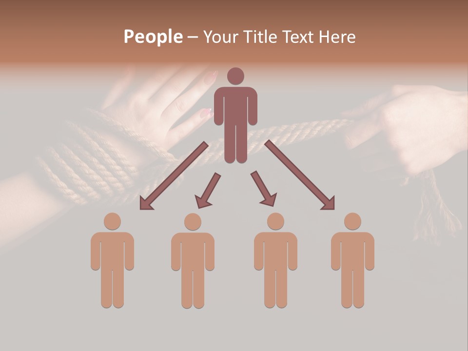 Knot Prisoner Bonding PowerPoint Template