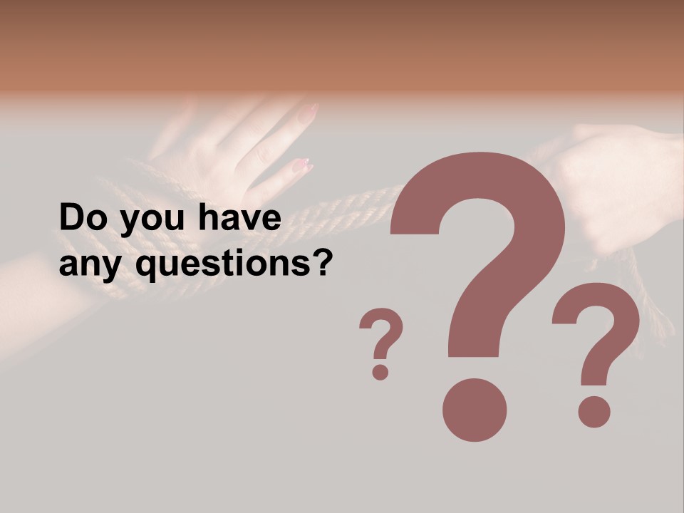 Knot Prisoner Bonding PowerPoint Template