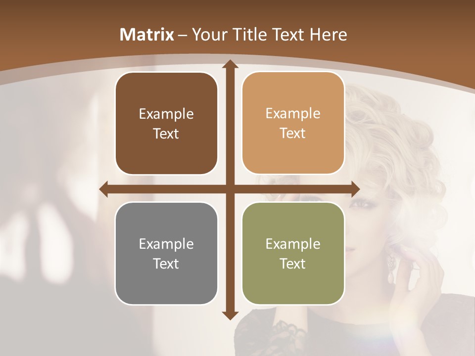 Pretty Portrait Sensuality PowerPoint Template