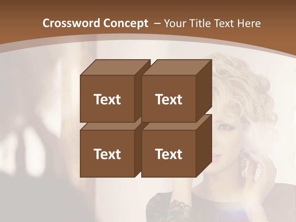 Pretty Portrait Sensuality PowerPoint Template