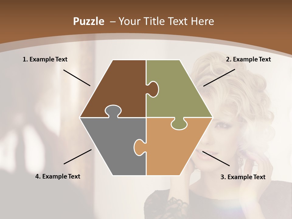 Pretty Portrait Sensuality PowerPoint Template