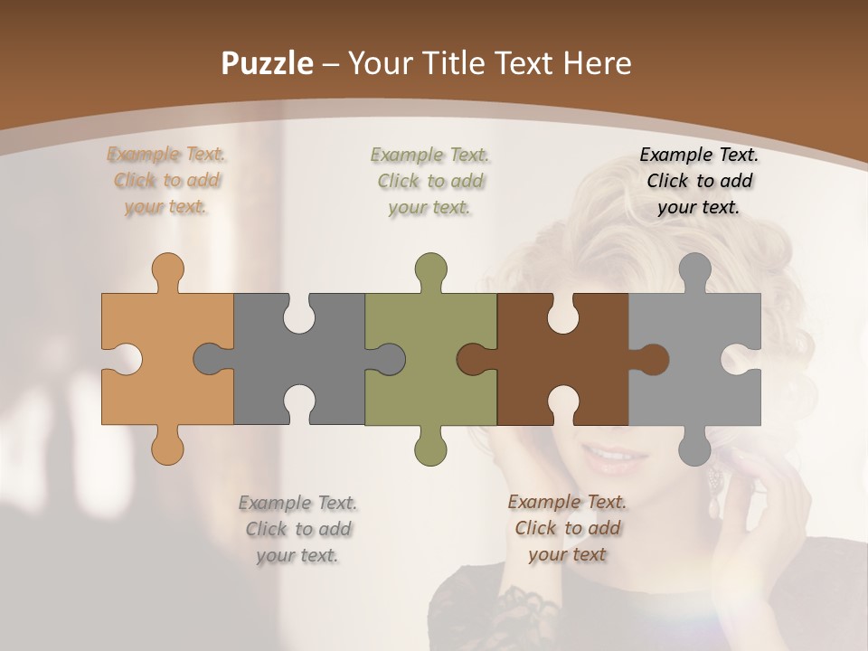 Pretty Portrait Sensuality PowerPoint Template