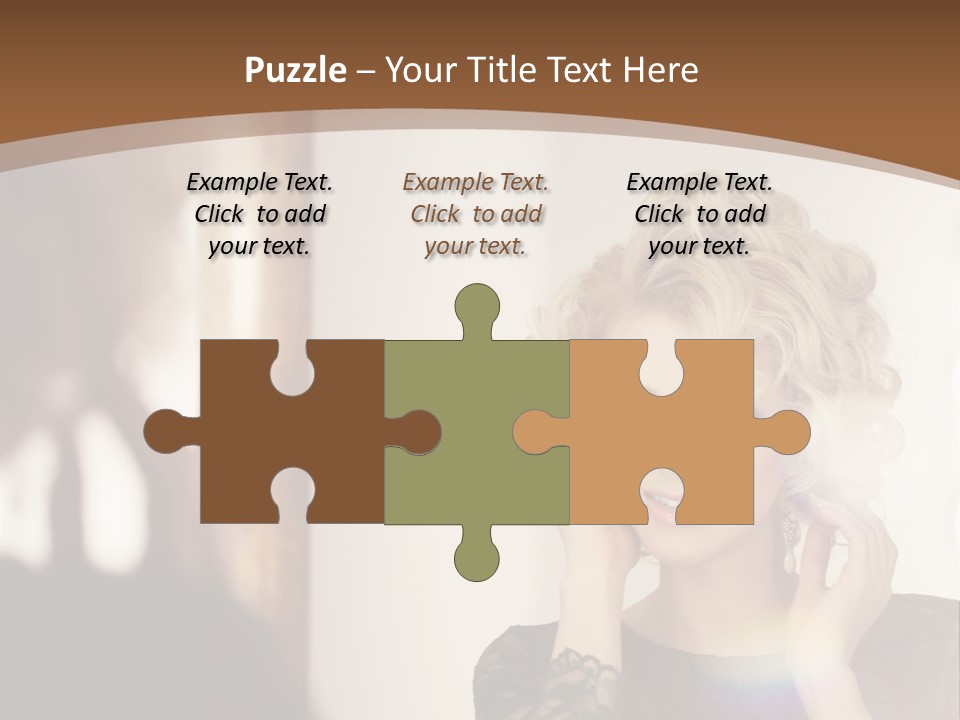 Pretty Portrait Sensuality PowerPoint Template