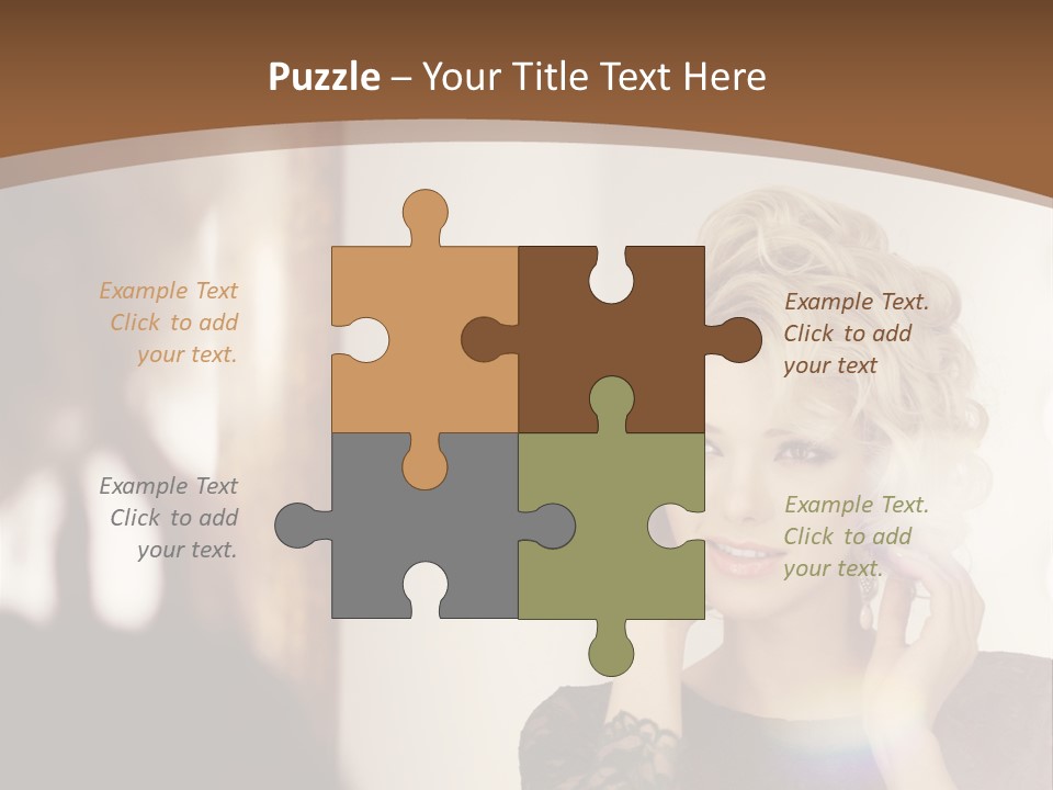 Pretty Portrait Sensuality PowerPoint Template