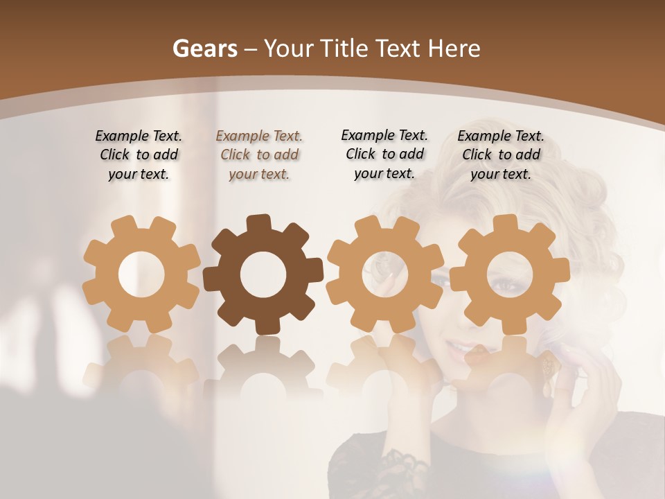 Pretty Portrait Sensuality PowerPoint Template