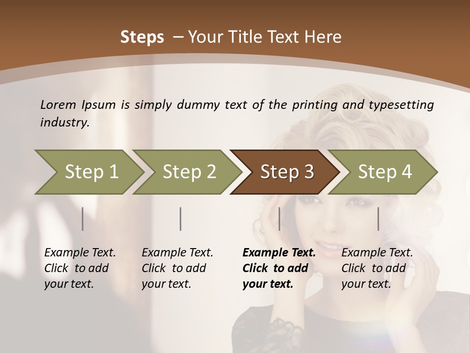 Pretty Portrait Sensuality PowerPoint Template