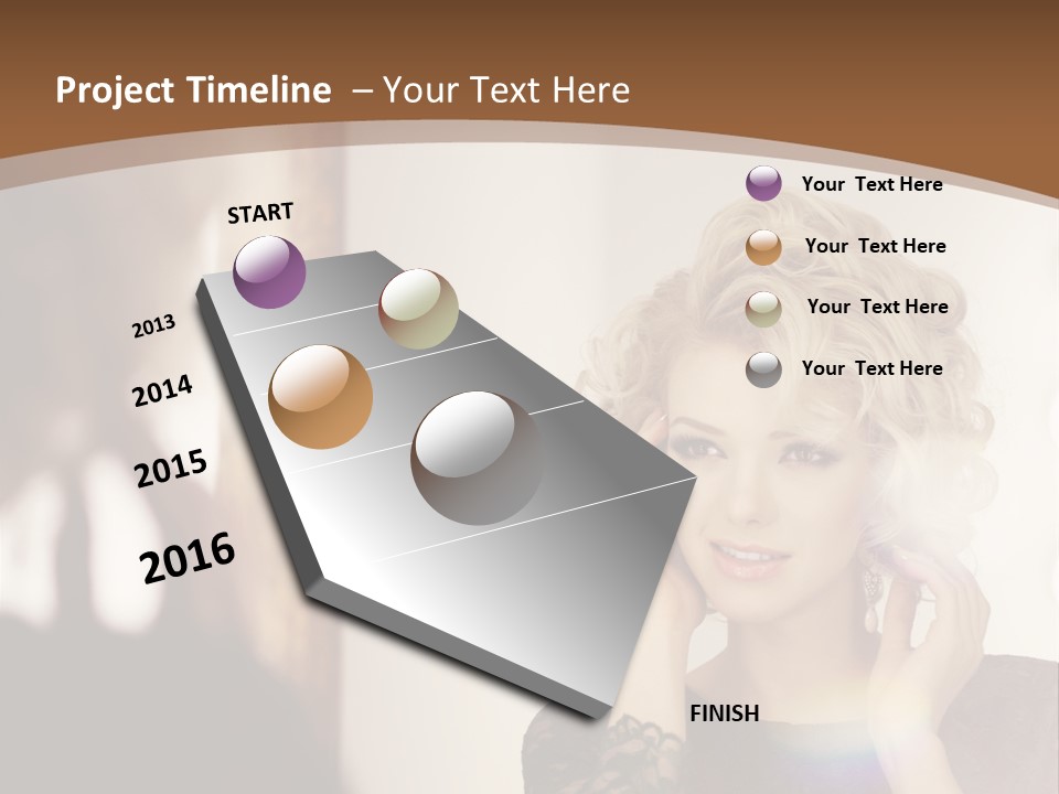 Pretty Portrait Sensuality PowerPoint Template