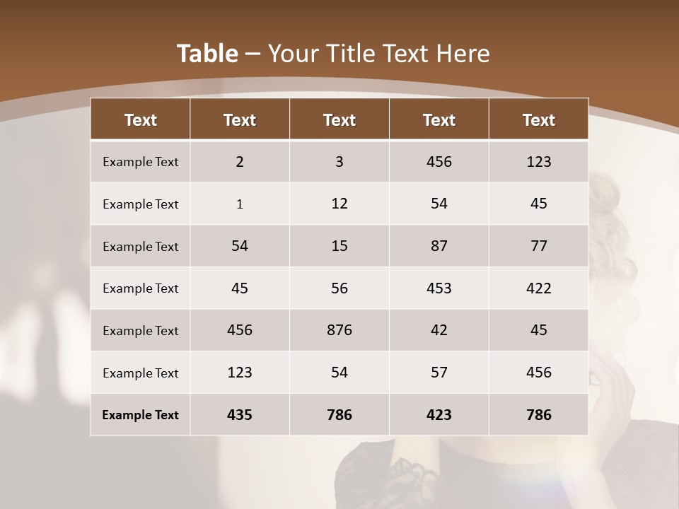 Pretty Portrait Sensuality PowerPoint Template