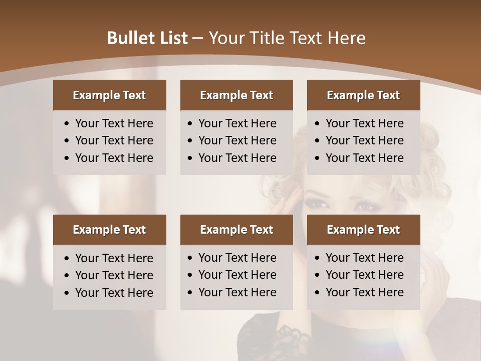 Pretty Portrait Sensuality PowerPoint Template