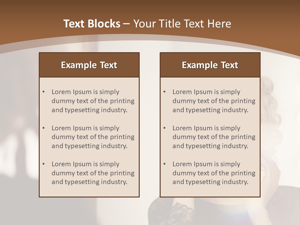 Pretty Portrait Sensuality PowerPoint Template