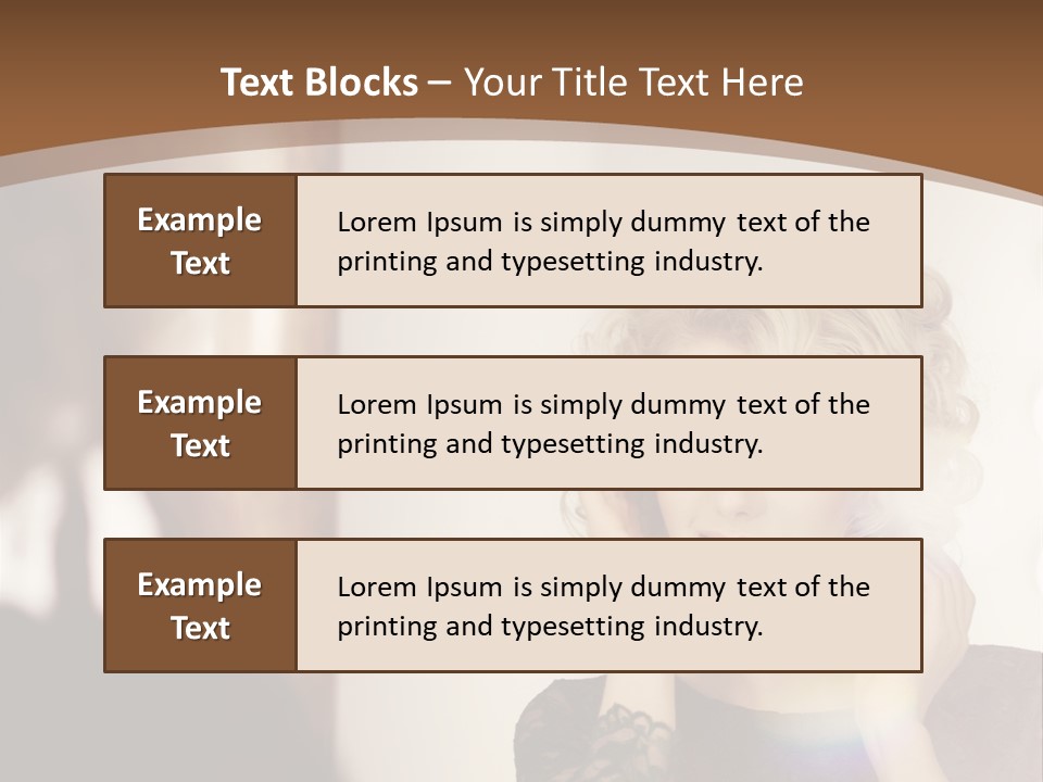 Pretty Portrait Sensuality PowerPoint Template