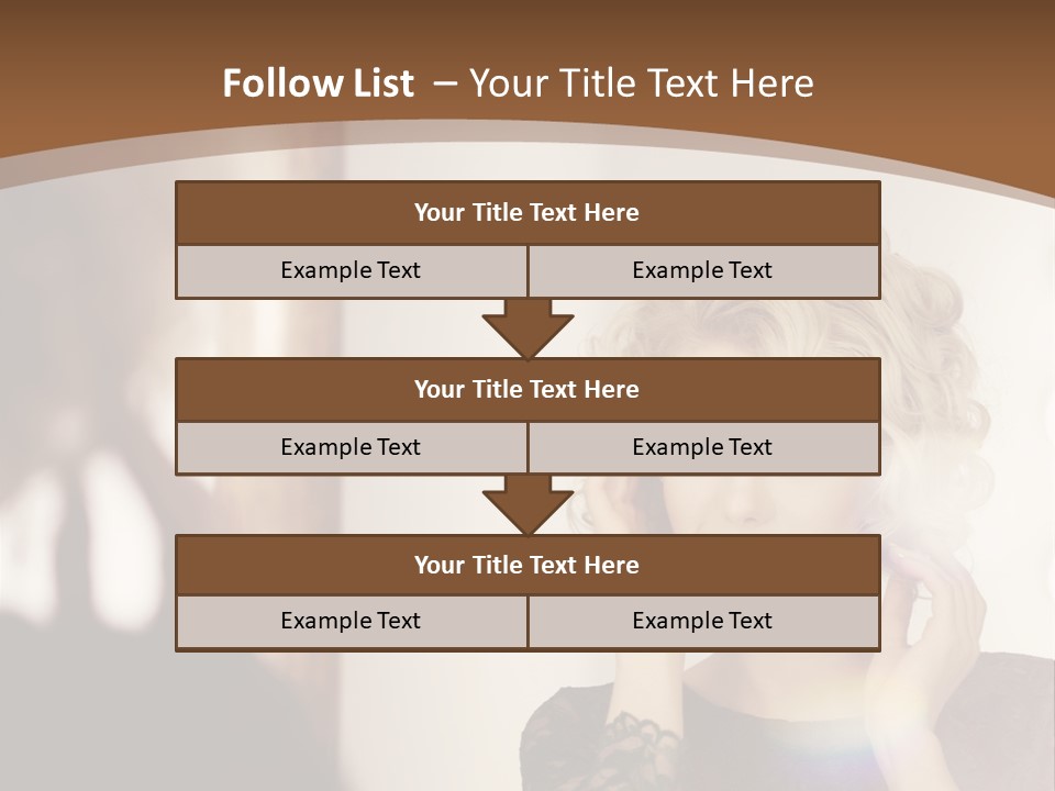 Pretty Portrait Sensuality PowerPoint Template