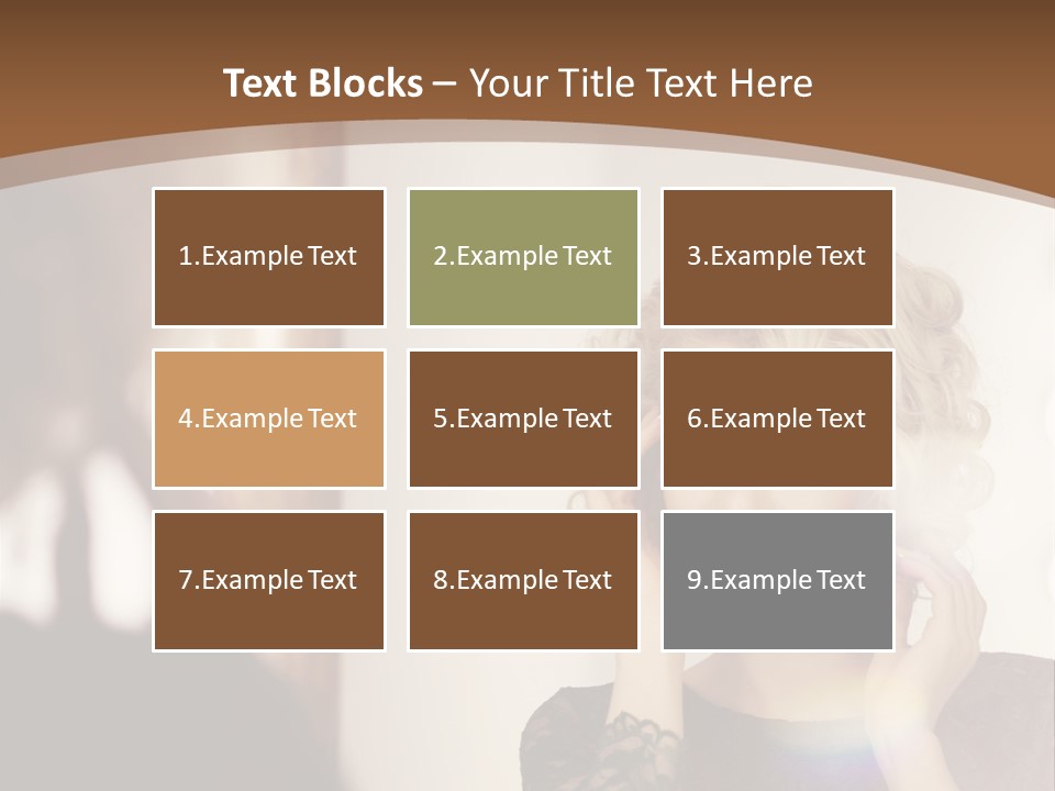 Pretty Portrait Sensuality PowerPoint Template