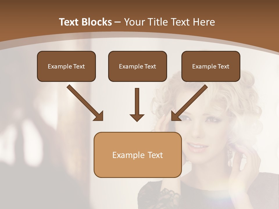 Pretty Portrait Sensuality PowerPoint Template