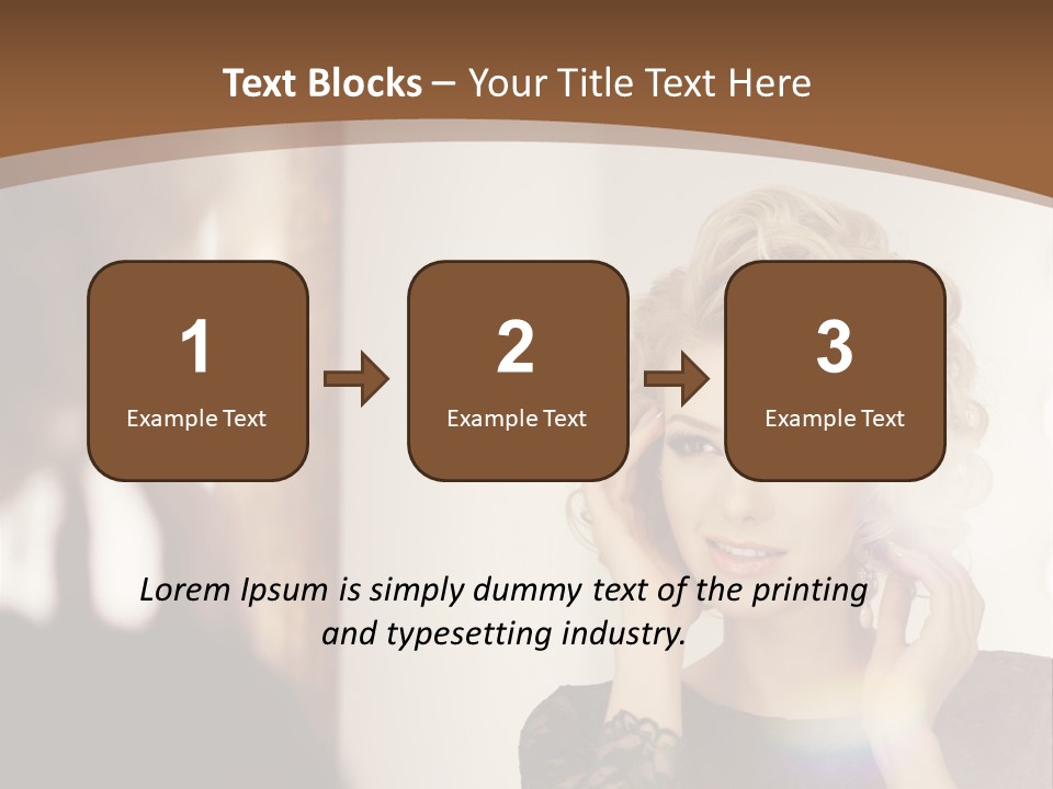 Pretty Portrait Sensuality PowerPoint Template