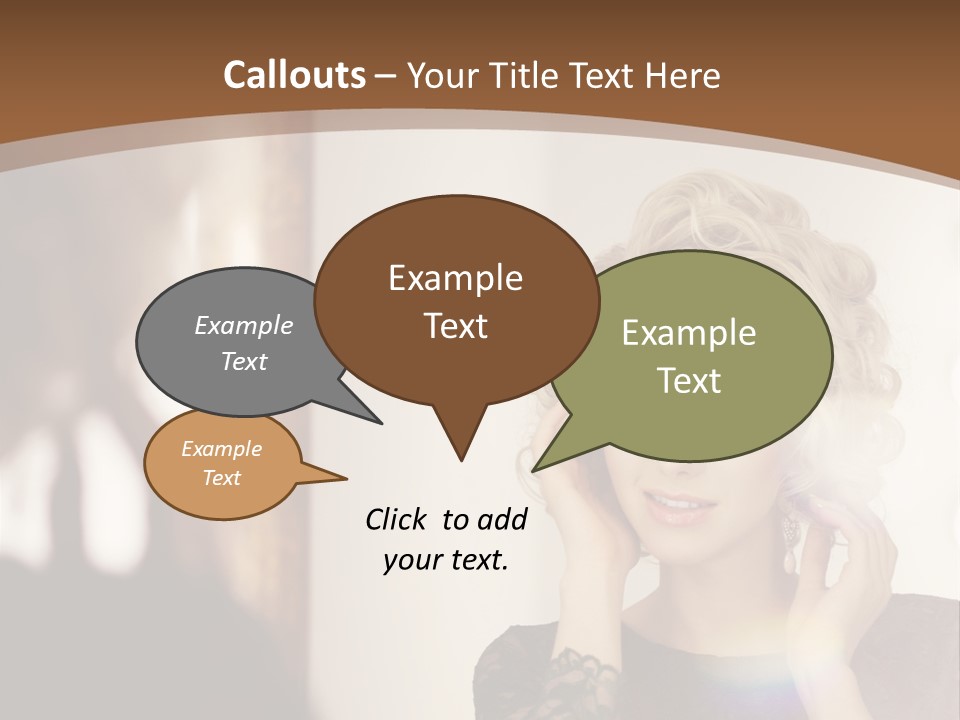 Pretty Portrait Sensuality PowerPoint Template