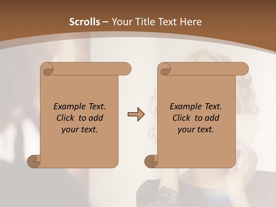 Pretty Portrait Sensuality PowerPoint Template