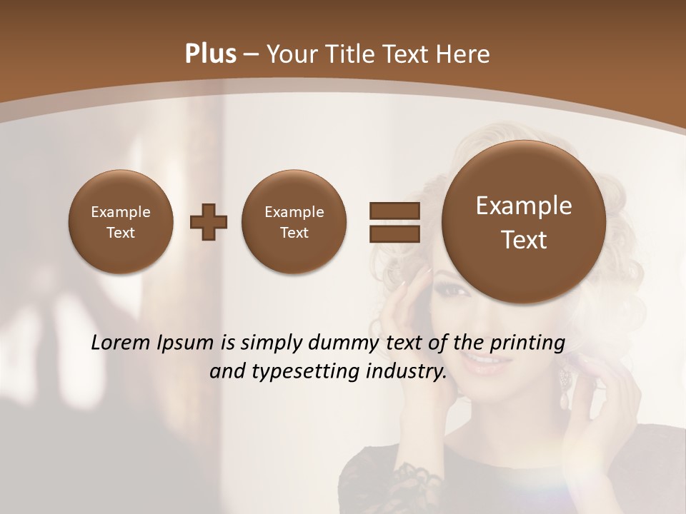 Pretty Portrait Sensuality PowerPoint Template