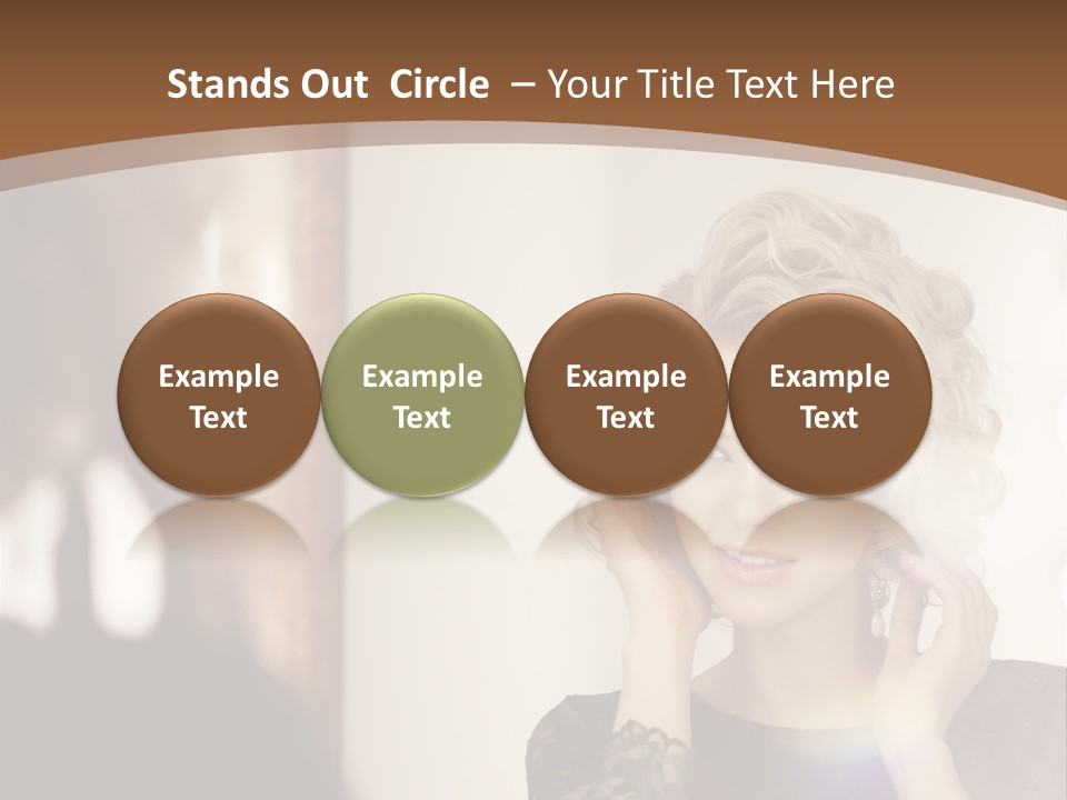 Pretty Portrait Sensuality PowerPoint Template