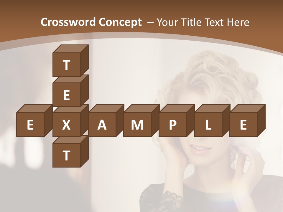 Pretty Portrait Sensuality PowerPoint Template