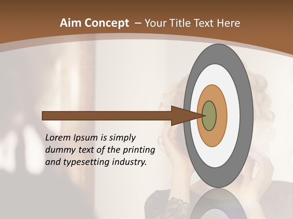 Pretty Portrait Sensuality PowerPoint Template