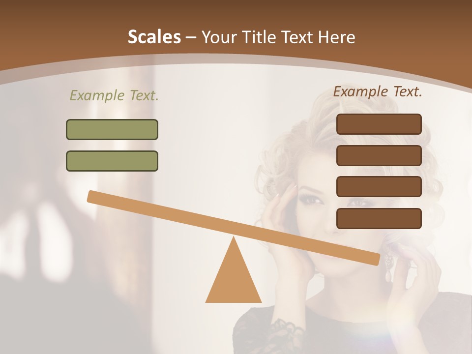 Pretty Portrait Sensuality PowerPoint Template