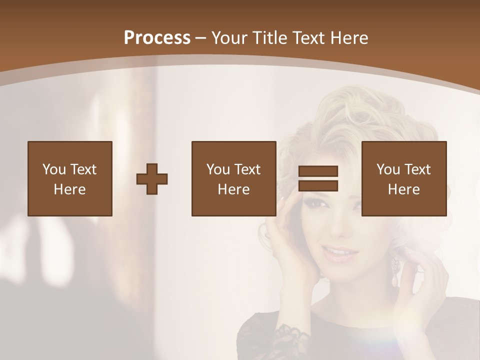 Pretty Portrait Sensuality PowerPoint Template